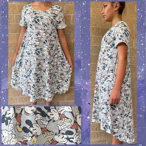 👚New retro Mickey Mouse Disney Carly dress LuLaRoe XS